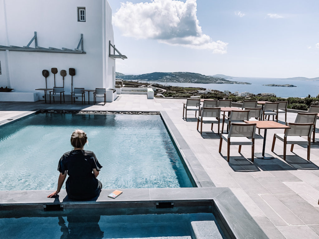 Ausblick Aletro Cottage House auf Mykonos