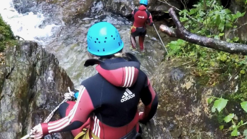 Outdoor Fun beim Canyoning im Ötztal