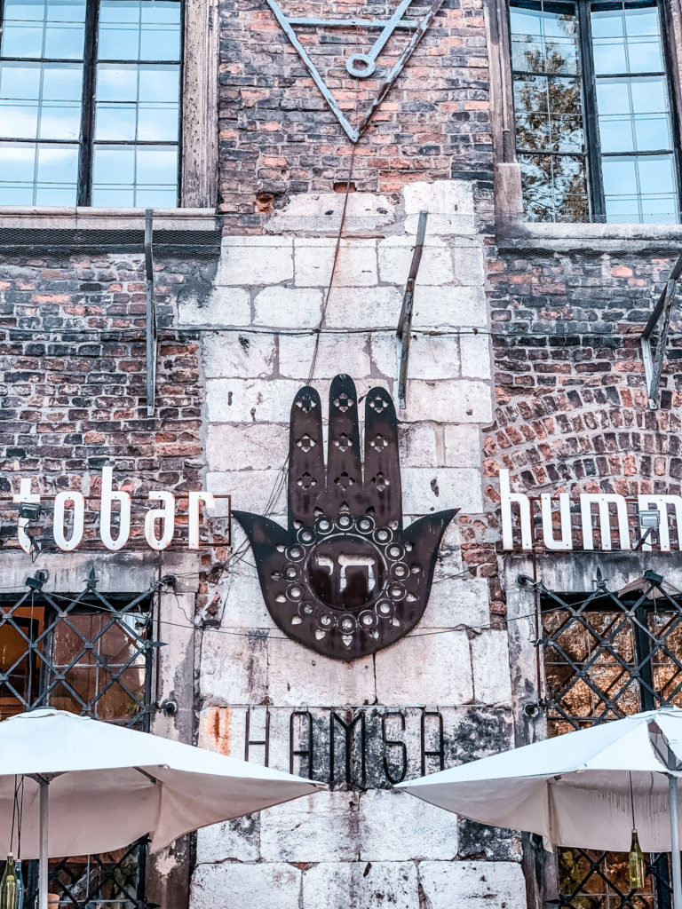 Hamsa in Kazimierz, Krakau, Polen