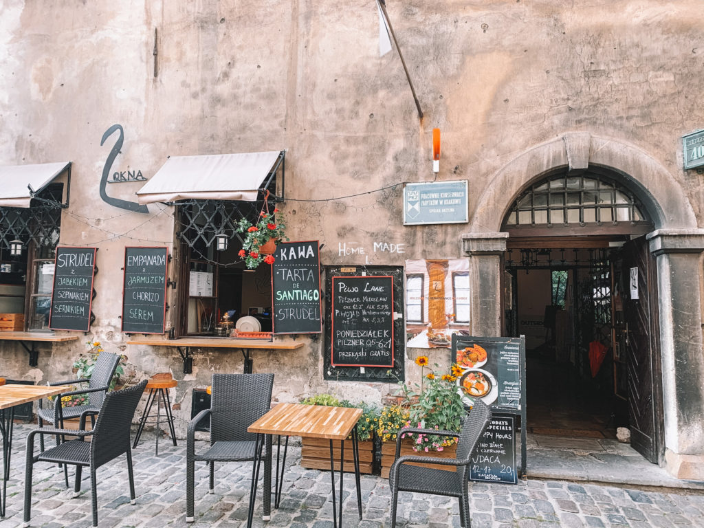 2 Okna Cafe in Kazimierz, Krakau, Polen