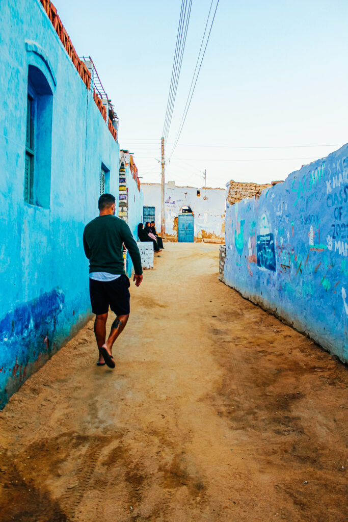 In den Straßen des Nubian Village in Ägypten