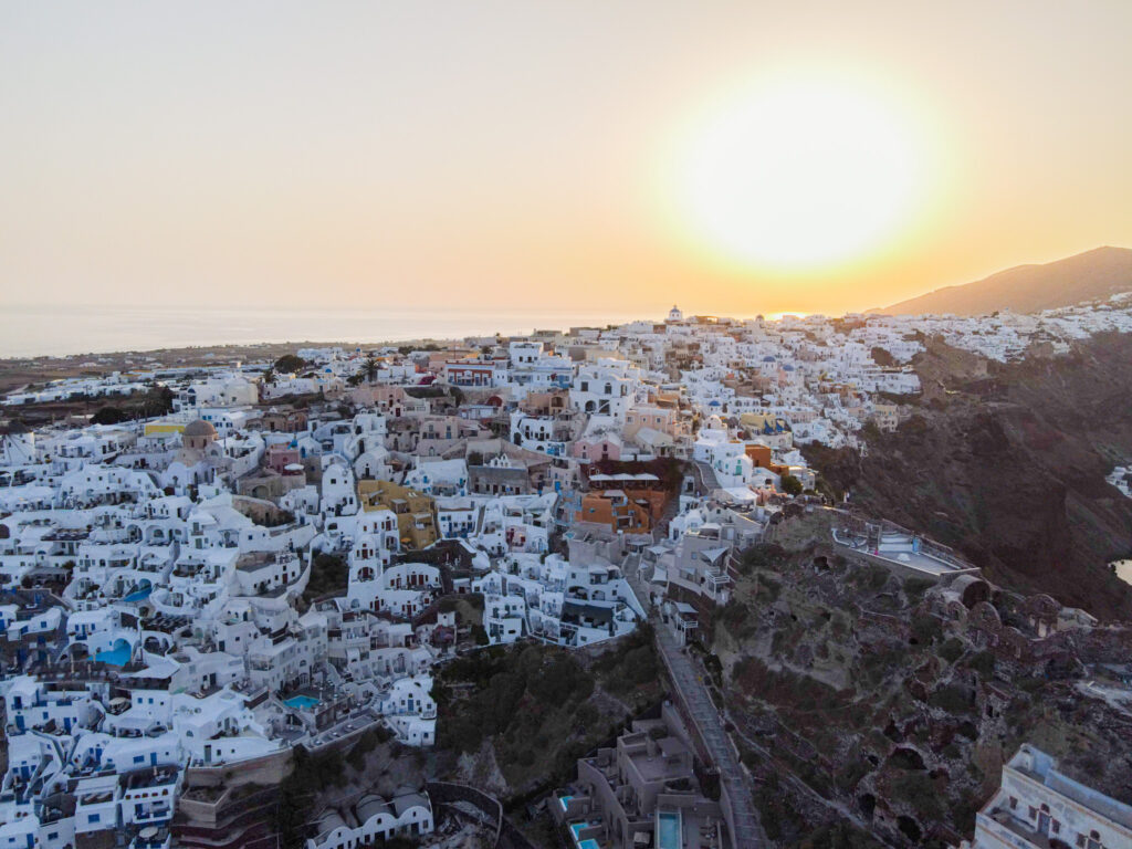 Sonnenaufgang in Oia, Santorini